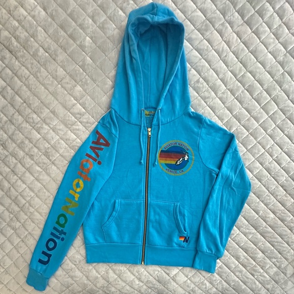 Venice Surf Zip Hoodie Sweatshirt - Picture 2 of 3